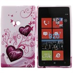 Design Sili-Cover til Lumia 920 - Hearts